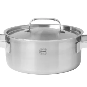 Pillivuyt Gourmet Somme Gryde med låg Dia 24 cm 5 liter Stål