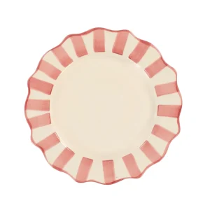 Pink Scalloped middagstallerken, Pink - Ø27 cm