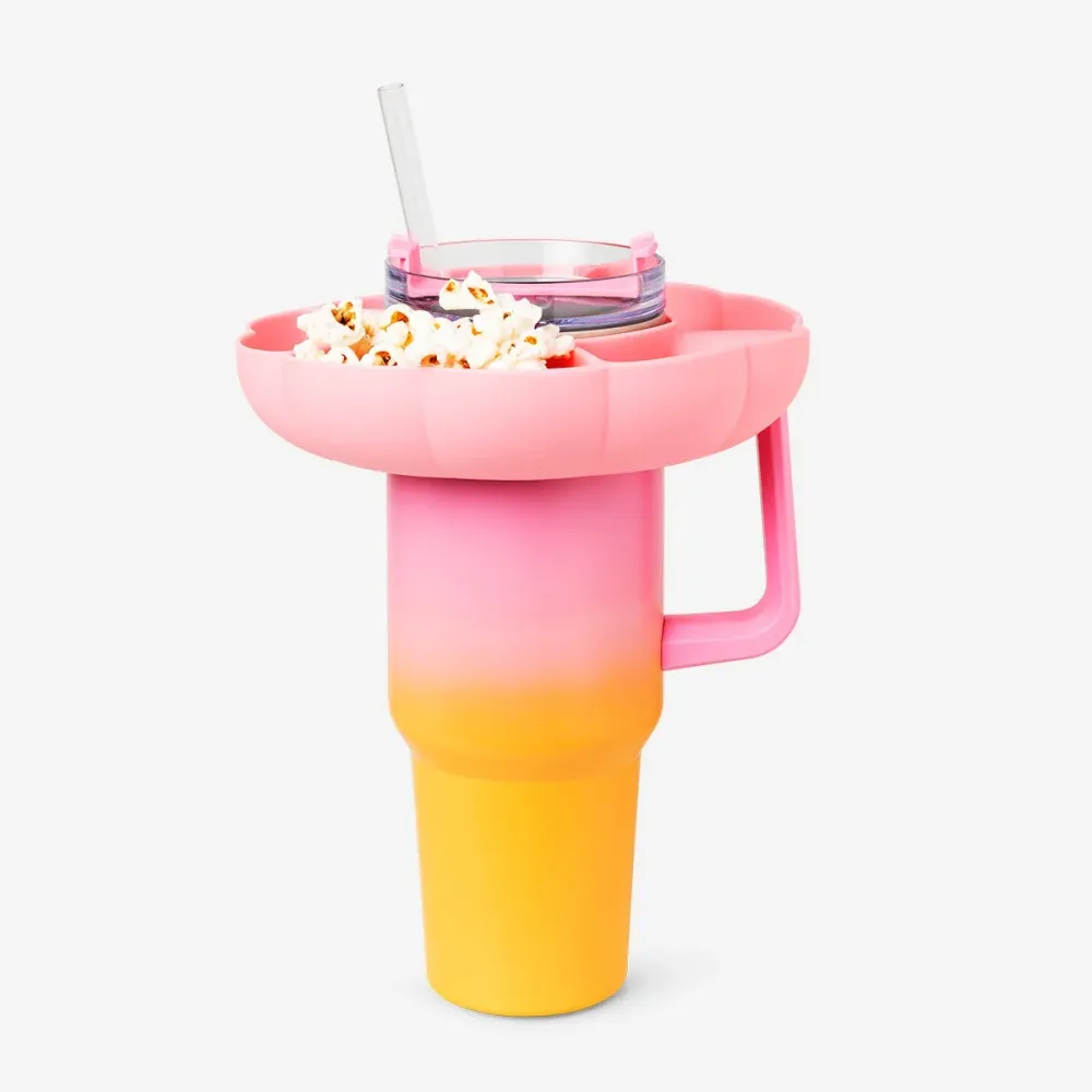 Pink snackbakke til din drikkedunk