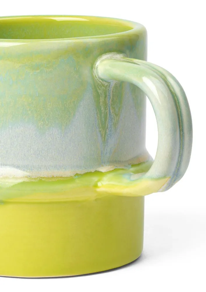 Poppery krus med hank, apple green/mint - 35 cl