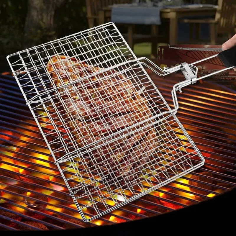 Praktisk grillkurv