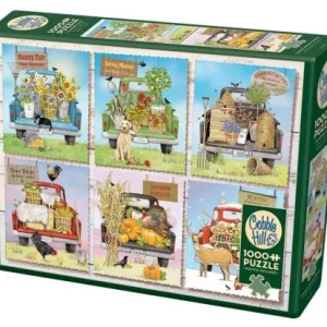 Puslespil 'Farmers market trucks' 1000 brikker