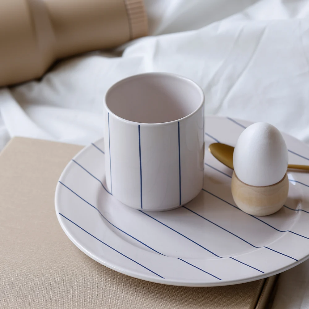 Pyjamas kop - Pastel Beige/Midnight Blue