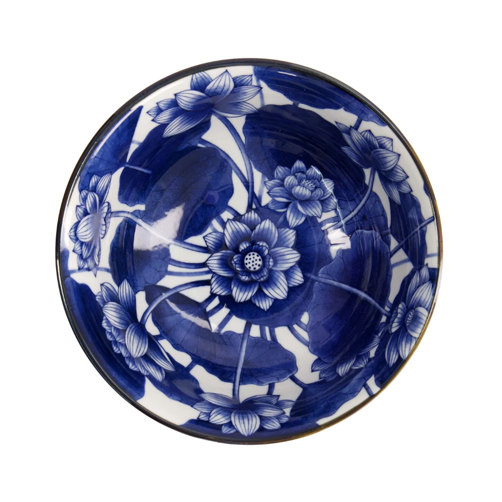 Wa ramen gævesæt, Blue/White - 6 dele