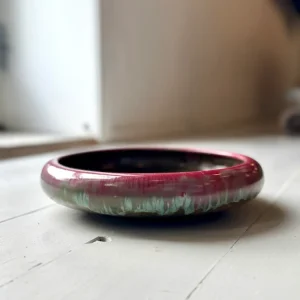 Rødlig keramik fad - Vintage 34