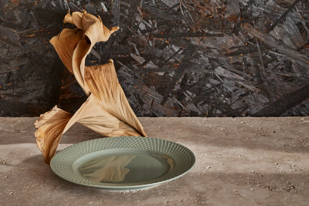 Rhombe Earth Frokosttallerken, moss - Ø21 cm.