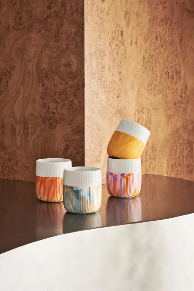 Riflet Contrast Marble krus, Fiery Yellow - 35 cl.