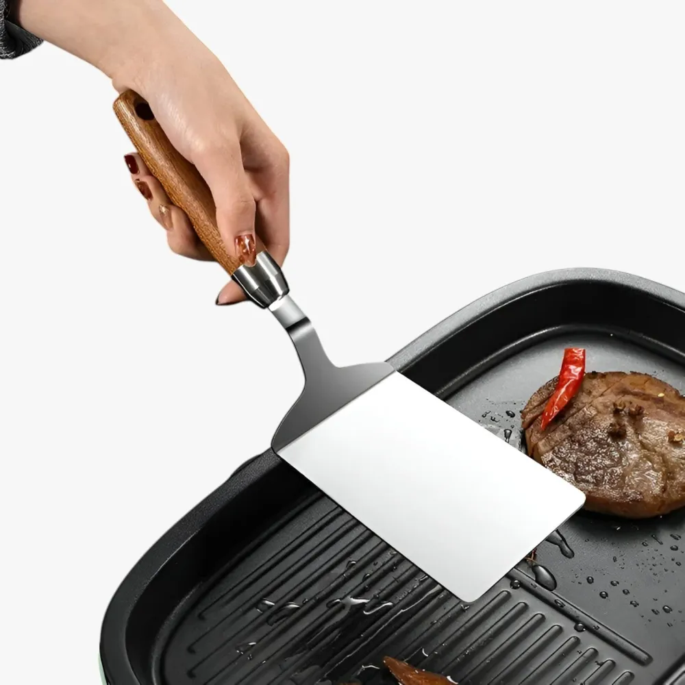 Rowyn | Holdbar grillspatel med træhåndtag