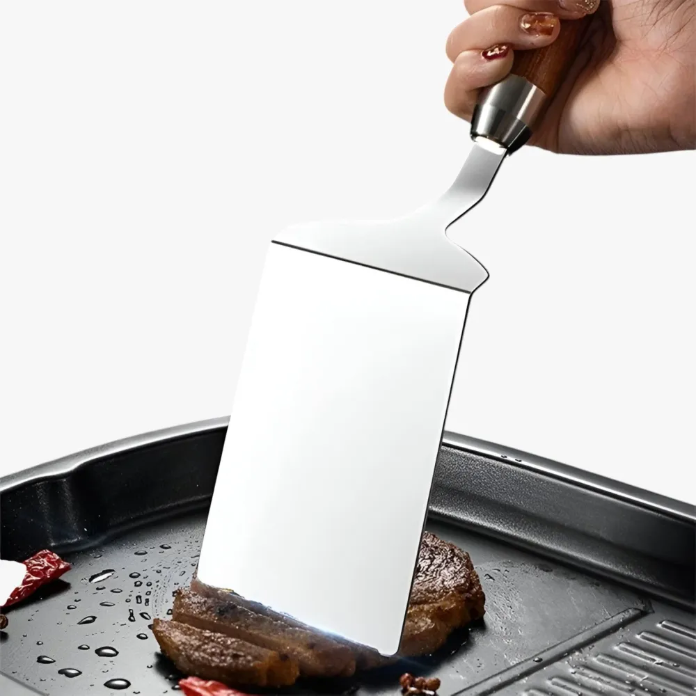 Rowyn | Holdbar grillspatel med træhåndtag