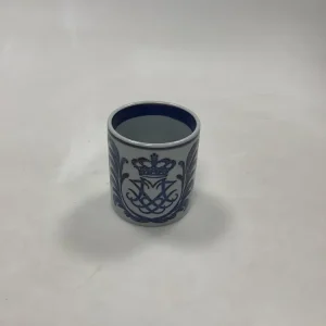Royal Copenhagen Aluminia Dronning Margrethe Lille Årskrus fra 1967