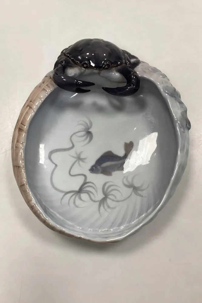 Royal Copenhagen Art Nouveau Skål med Krabbe No. 2465