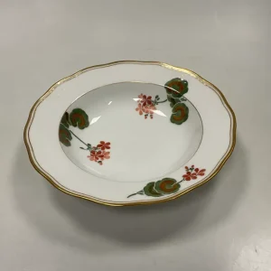 Royal Copenhagen Art Nouveau Stel No. 225 Pelargonie Stor Dybtallerken No. 2025