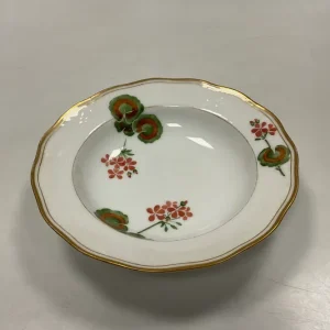 Royal Copenhagen Art Nouveau Stel No. 225 Pelargonie Lille Dybtallerken No. 2026