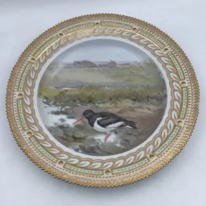 Royal Copenhagen Flora Danica Fuglestel Middagstallerken No 240/3549.