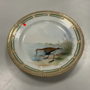 Royal Copenhagen Flora Danica/Fauna Danica Jagtstel Frokost tallerken No 240/3550