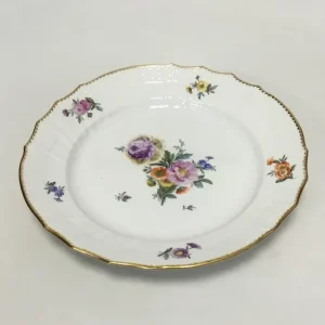 Royal Copenhagen Fuld Saksisk Blomst Frokosttallerken No 1623