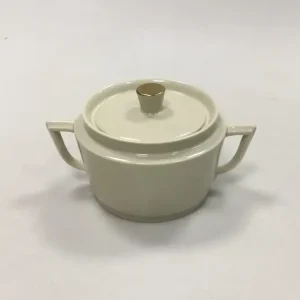 Royal Copenhagen Glat Creme stel Sukkerskål med låg No 9479