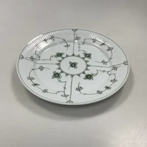 Royal Copenhagen Grøn Riflet Musselmalet Spisetallerken No. 625