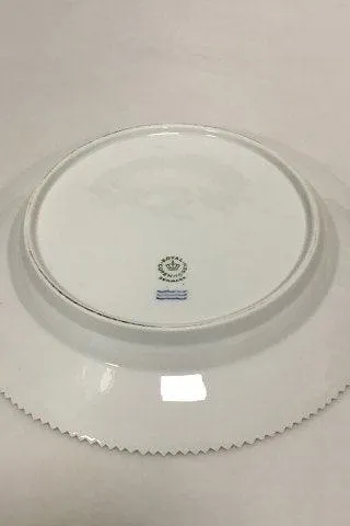 Royal Copenhagen Hvid Flora Danica Perlestel Frokosttallerken No 3550