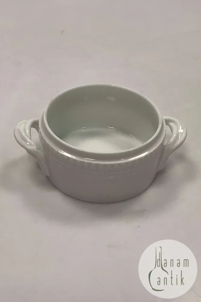 Royal Copenhagen Hvid Flora Danica Sukkerskål uden Låg No 3502