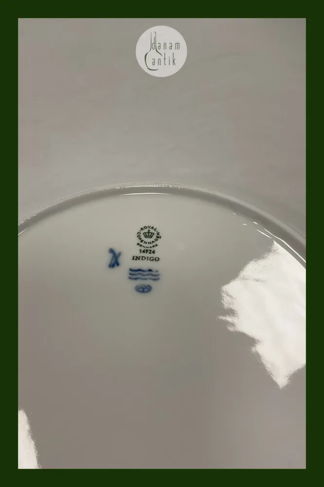 Royal Copenhagen Indigo Spisetallerken No 14924