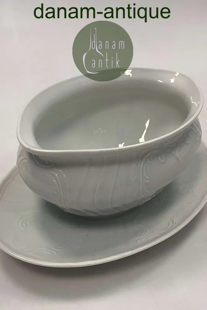 Royal Copenhagen Juliane Marie, hvid Sovseskål