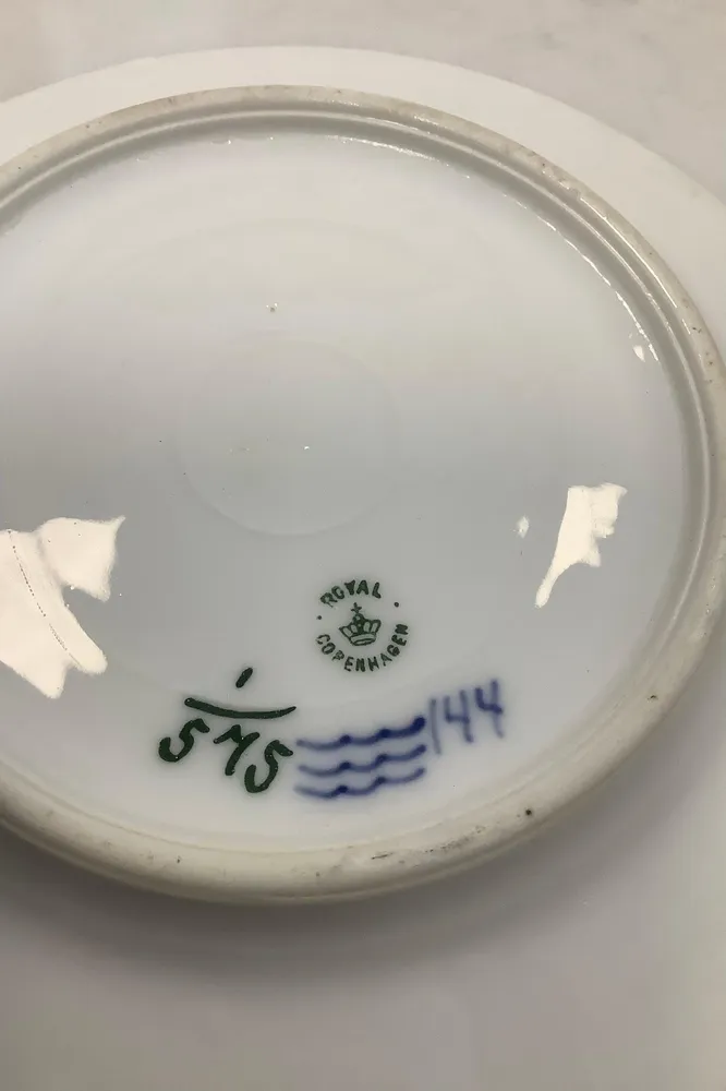 Royal Copenhagen Musselmalet Halvblonde Tallerken No. 575