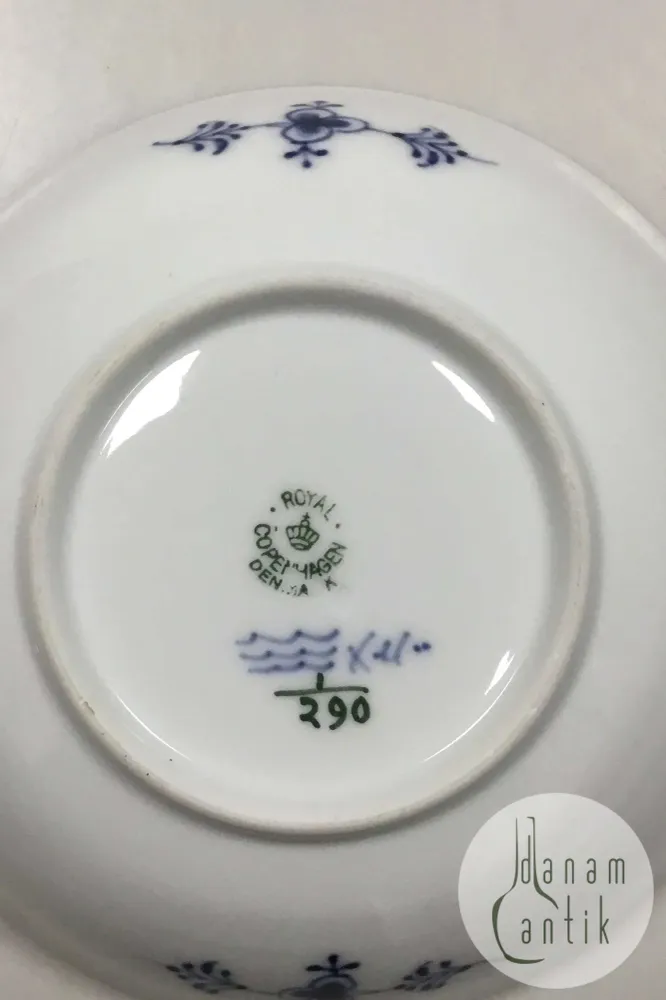Royal Copenhagen Musselmalet Riflet Skål No. 290