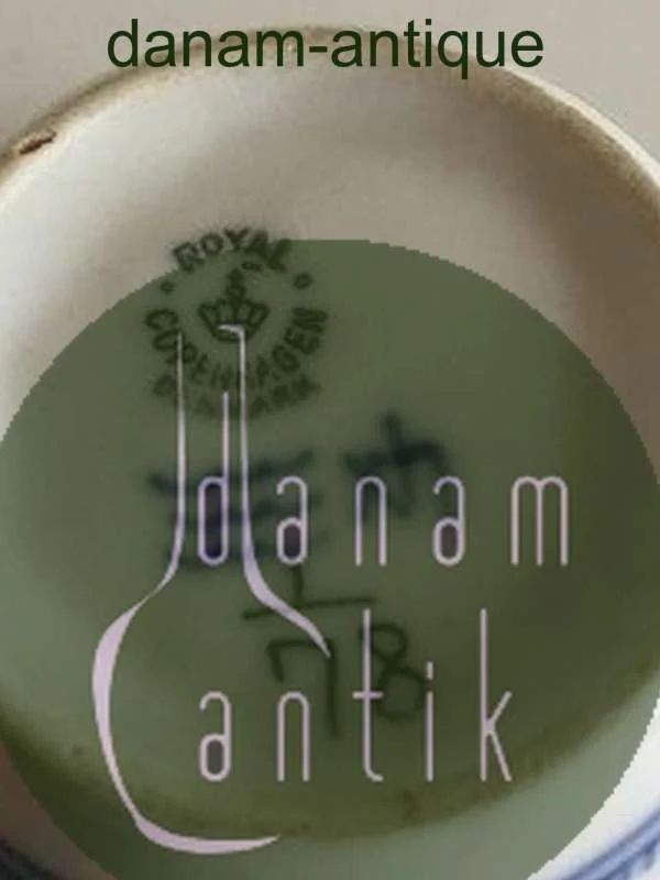 Royal Copenhagen Musselmalet Riflet Stor Kaffekop og Underkop No 78