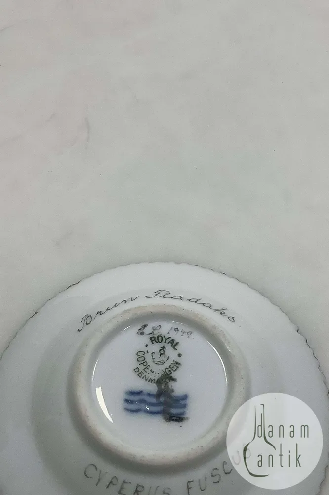 Royal Copenhagen Privatmalet Flora Danica Kaviarskål No 3501