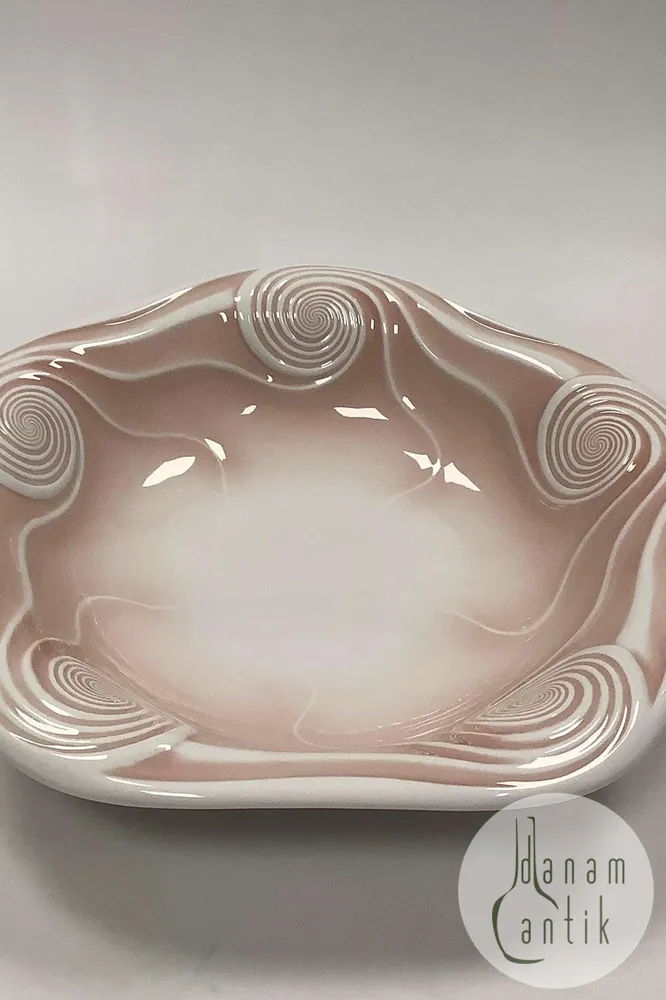 Royal Copenhagen Rosa Konkylie Rund Serveringsskål No 14178
