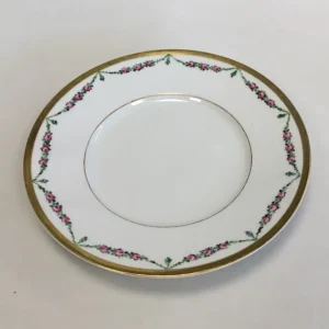 Royal Copenhagen Stel nr. 478 Rosenguirlande med guld Spisetallerken No 10519