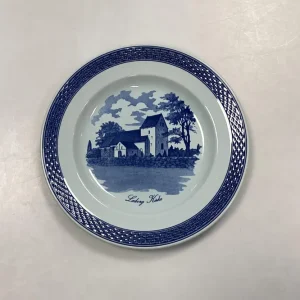 Royal Copenhagen Blå Tranquebar Frokosttallerken med motiv