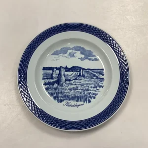 Royal Copenhagen Blå Tranquebar Frokosttallerken med motiv