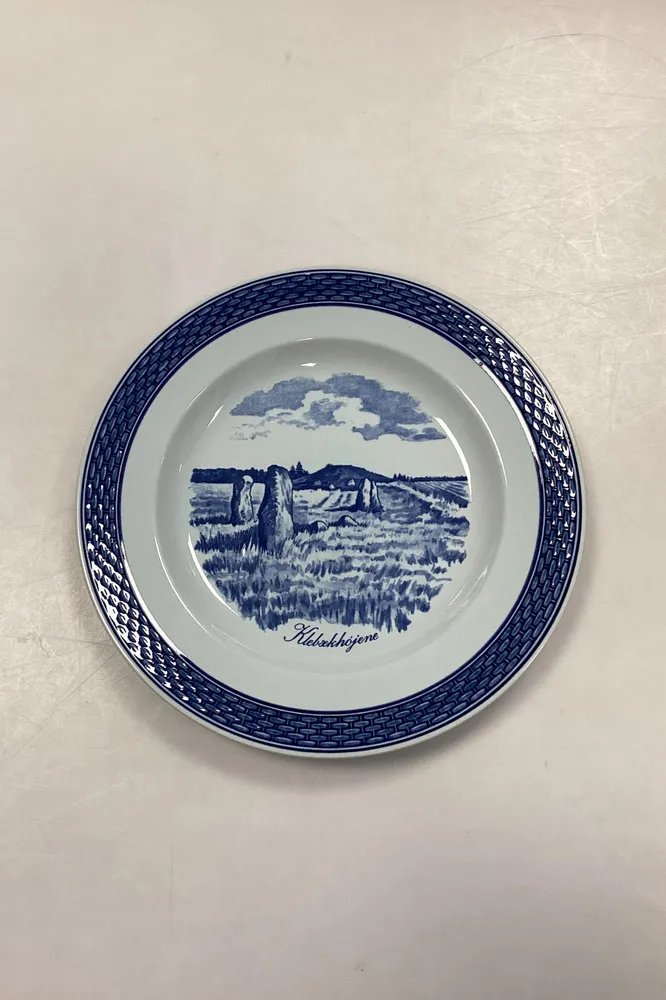 Royal Copenhagen Blå Tranquebar Frokosttallerken med motiv