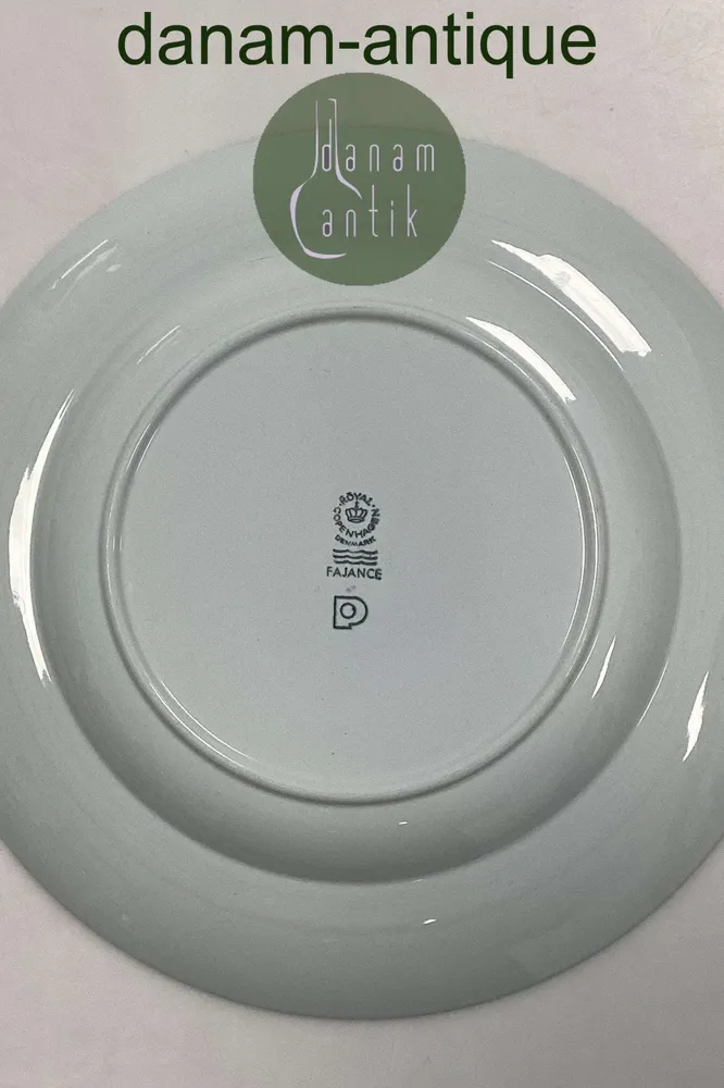 Royal Copenhagen Blå Tranquebar Frokosttallerken med motiv