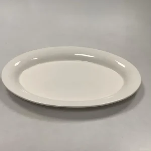 Royal Copenhagen Ursula oval Tallerken i Hvid No 624