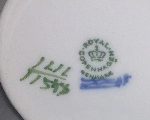 Royal Copenhagen Blå Vifte Espresso Kop og Underkop No 11548