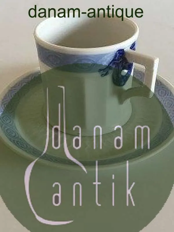 Royal Copenhagen Blå Vifte Espresso Kop og Underkop No 11548