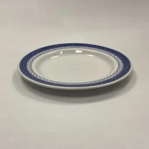 Royal Copenhagen/Aluminia Blå Tranquebar Frokosttallerken uden blomst No. 946