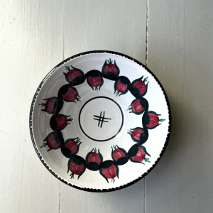 Rund skål med fint mønster - Vintage 211