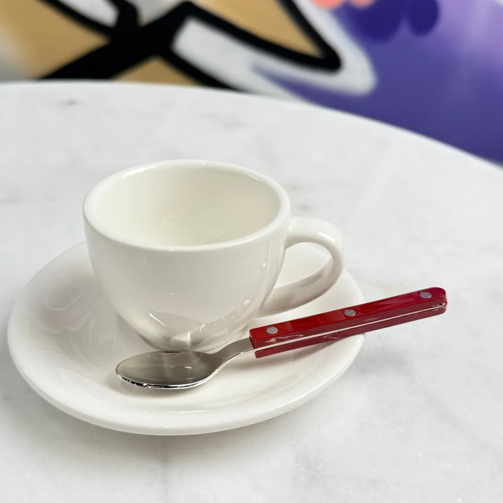 Sabre Little Espresso Spoon Burgundy