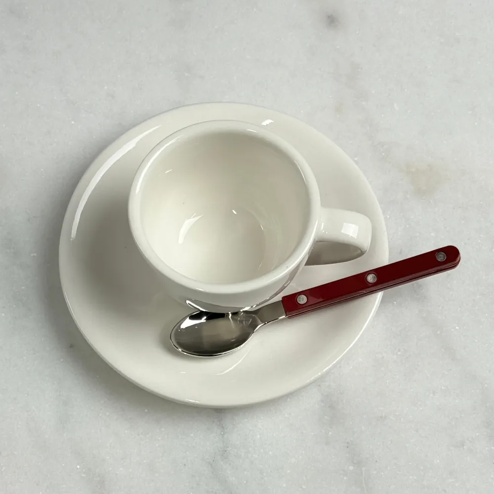 Sabre Little Espresso Spoon Burgundy