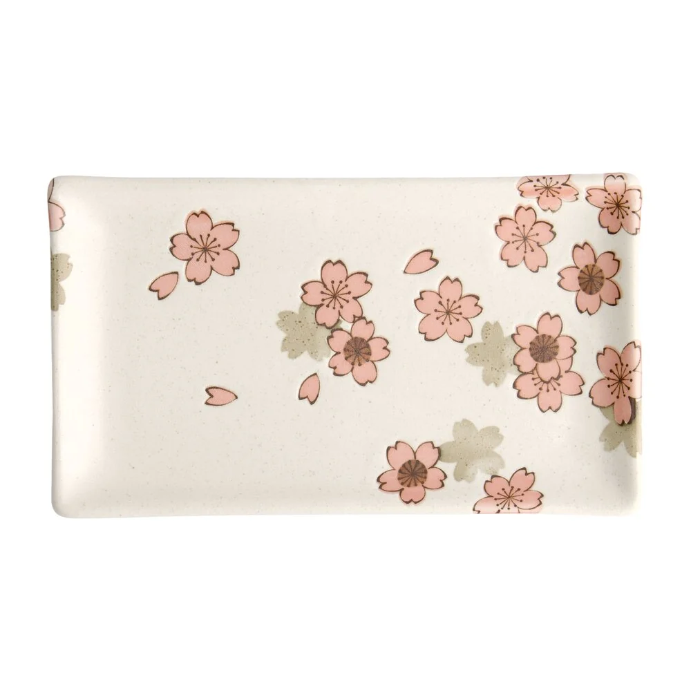 Sakura tallerken, hvid - L22.5 cm