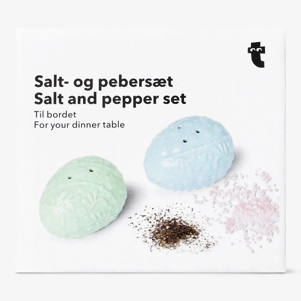 Salt- og pebersæt med påskeæg - 2 stk.