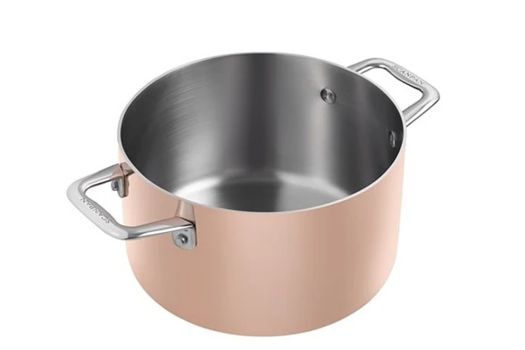 Scanpan 3,5 L / 20cm gryde i kobber - Maitré D' induktion