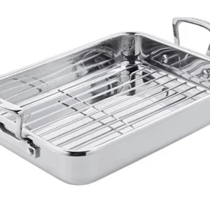 Scanpan Impact 42x26 cm bradepande med rist
