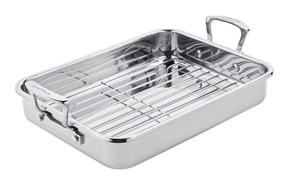 Scanpan Impact 42x26 cm bradepande med rist