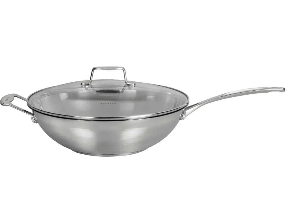 Scanpan 32 cm wok m. låg - Impact