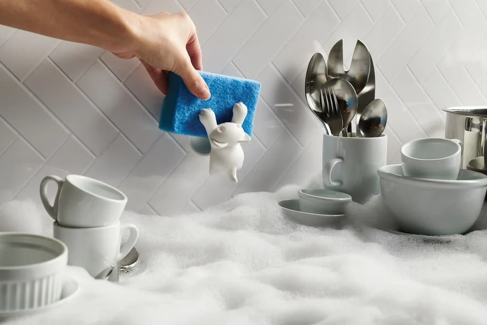 Scrubby holder til svamp - Hvid